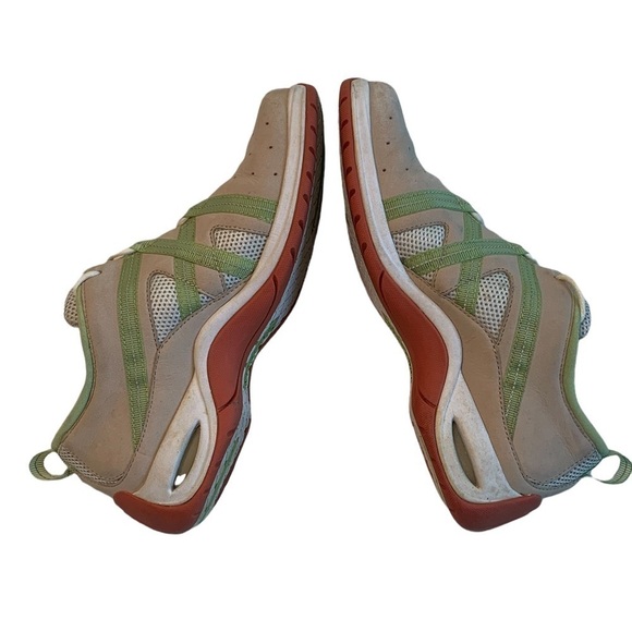 Cole Haan Nike Air D16126 Nubuck Tan & Lime Green Sneakers  Vintage Size… - Picture 8 of 11